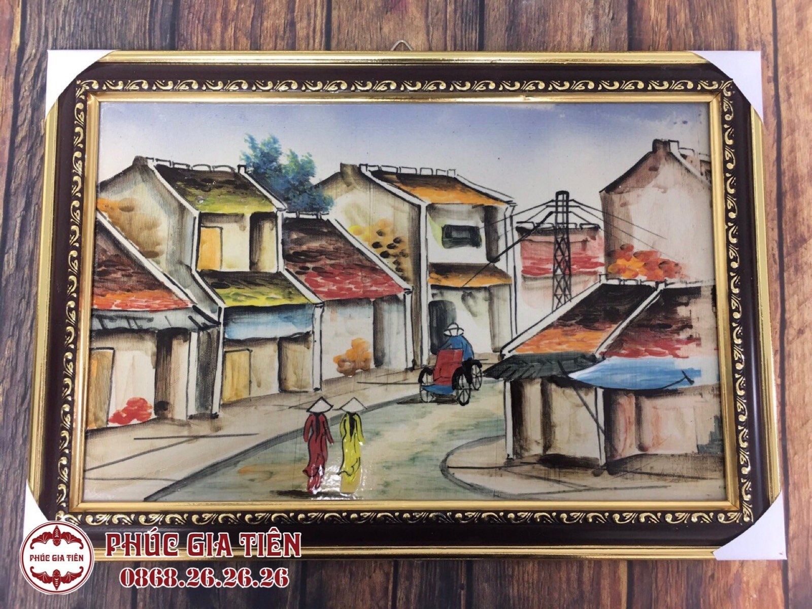 Tranh tứ quý Tùng - Cúc - Trúc - Mai