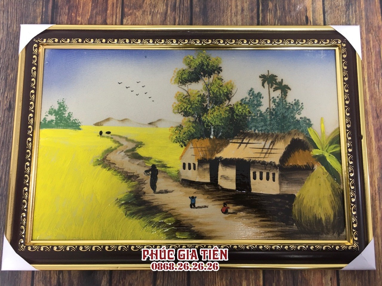 Tranh tứ quý Tùng - Cúc - Trúc - Mai