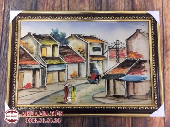 Tranh tứ quý Tùng - Cúc - Trúc - Mai