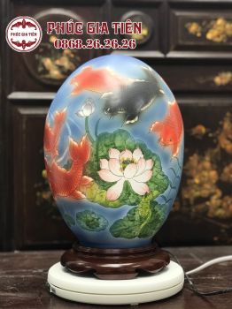 Bình sứ thấu quang - mộng hồ điệp - cao 62cm
